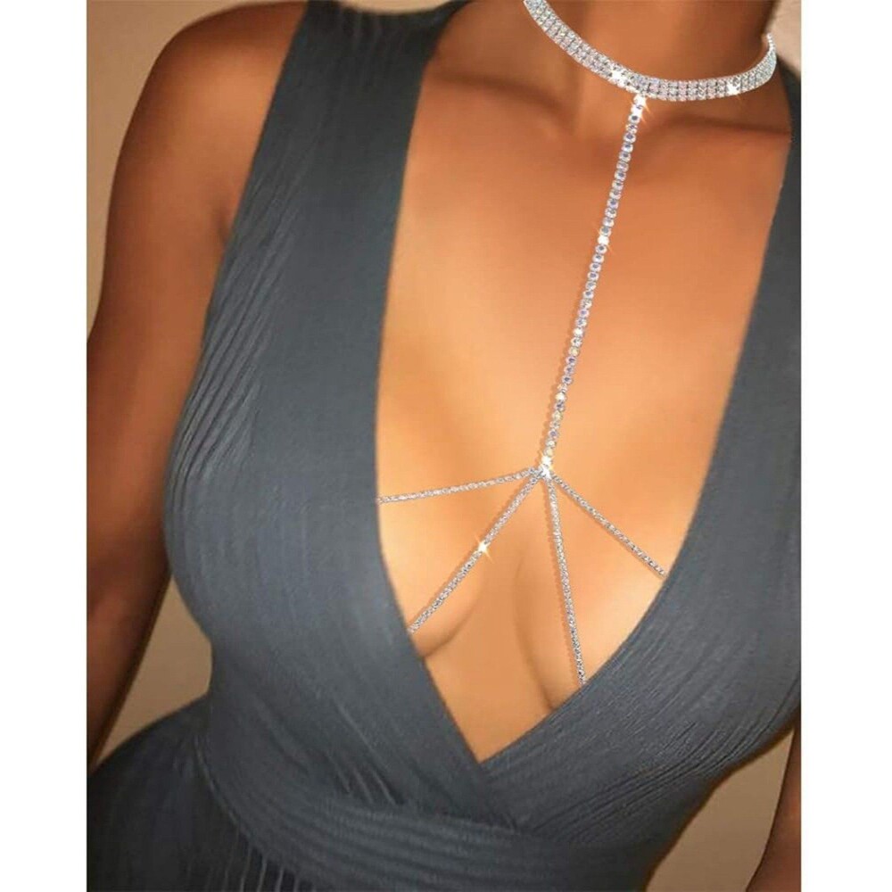 Rhinestone Bra/Body Chain NEW